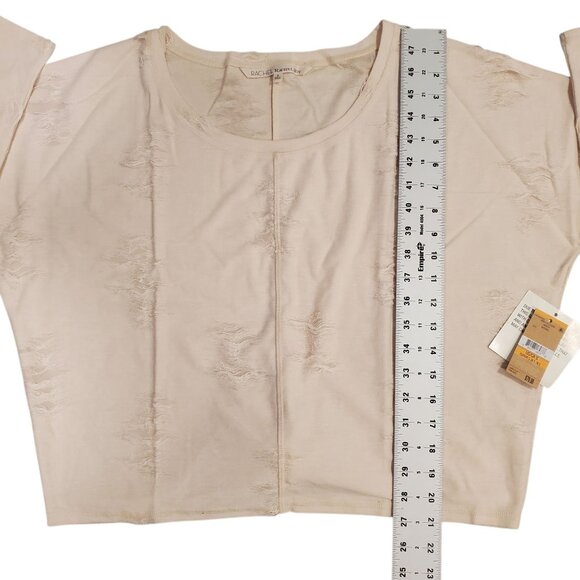 Rachel Roy Distressed Crop Sweatshirt Womens Small - Picture 10 of 13